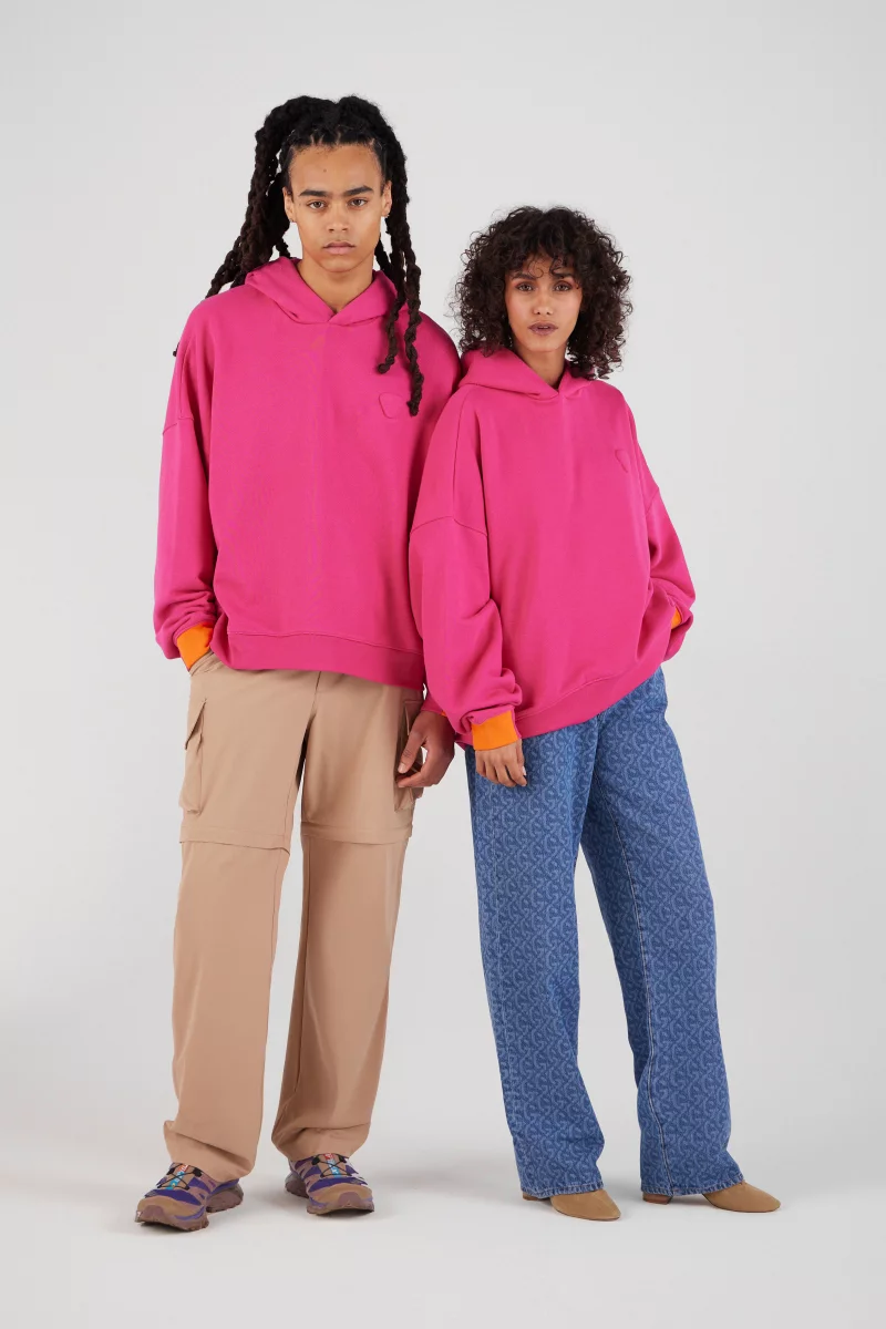 Hoodie AMBER Gertrude - Coupe ample, capuche minimaliste & logo embossé