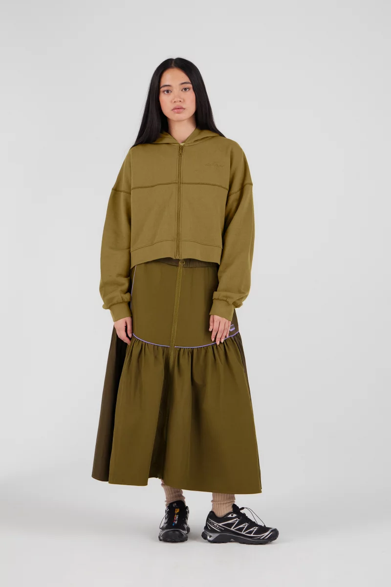 Two-tone long skirt Judith