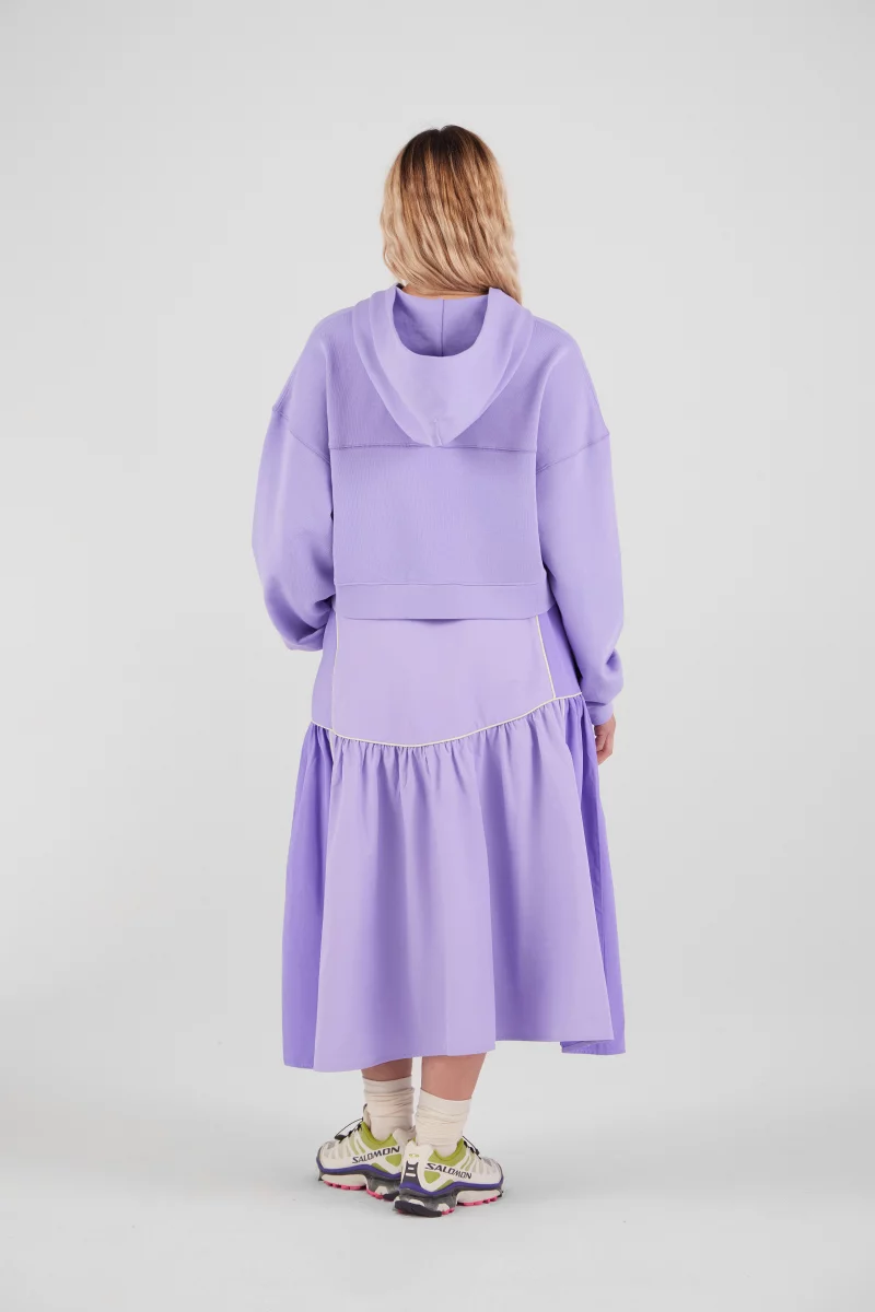 Two-tone long skirt Judith