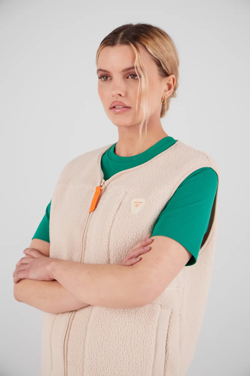 Unisex sleeveless jacket in sherpa Enzo Unisex sleeveless jacket in sherpa Enzo