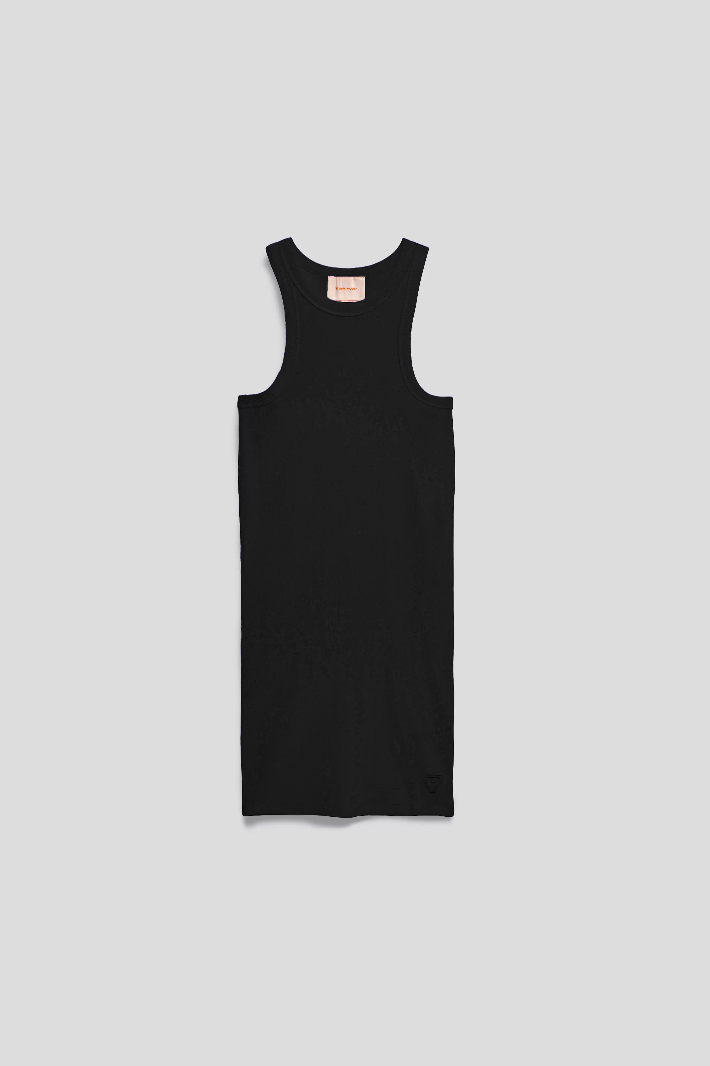 Sleeveless dress in ribbed jersey Tia