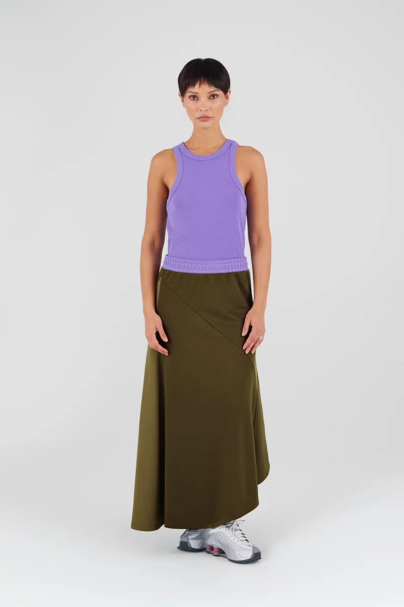 Knitted midi skirt Fan