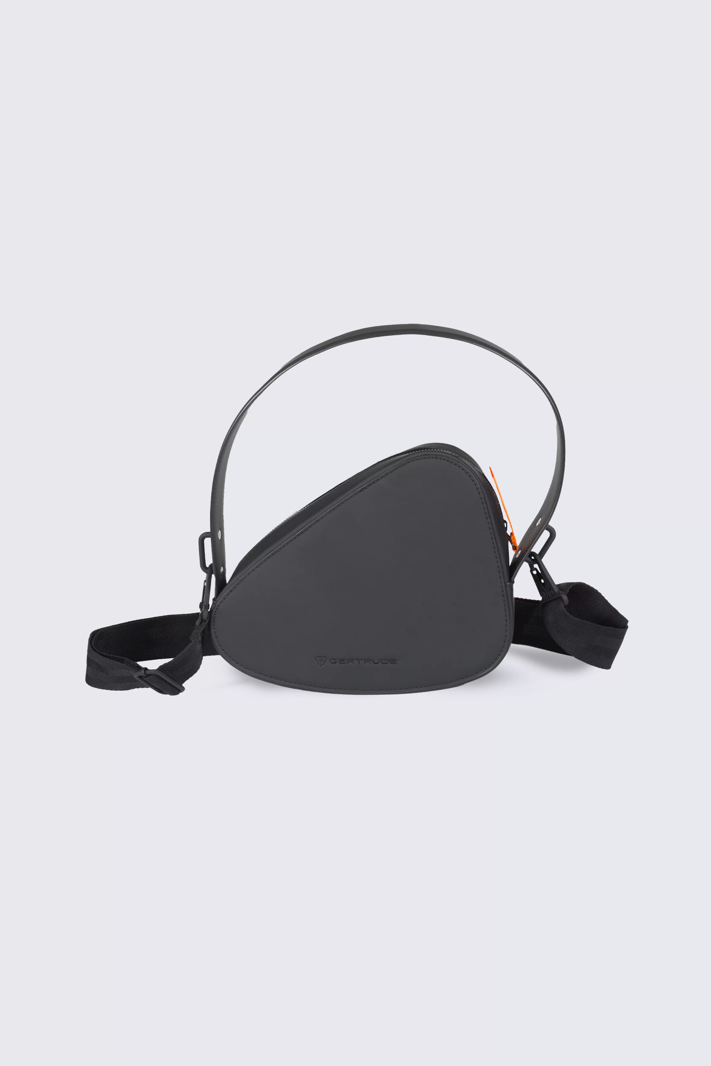 Lola black unisex handbag in waterproof ripstop fabric - Gertrude