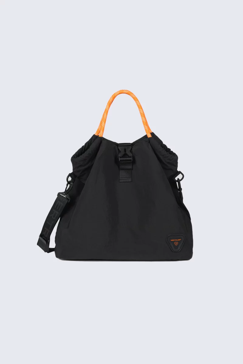 Tevy black nylon bag with adjustable handles - Gertrude
