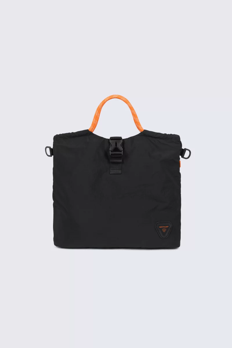 Tevy black nylon bag with adjustable handles - Gertrude