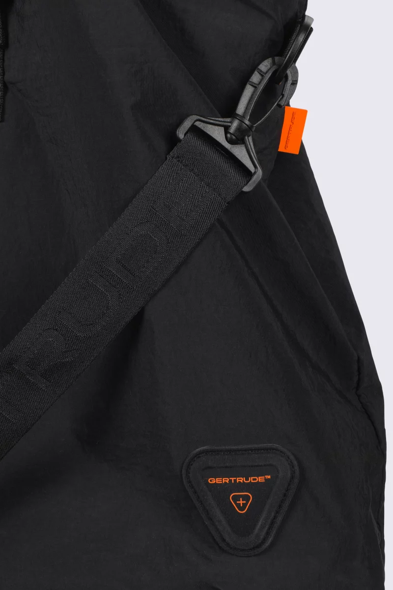 Tevy black nylon bag with adjustable handles - Gertrude