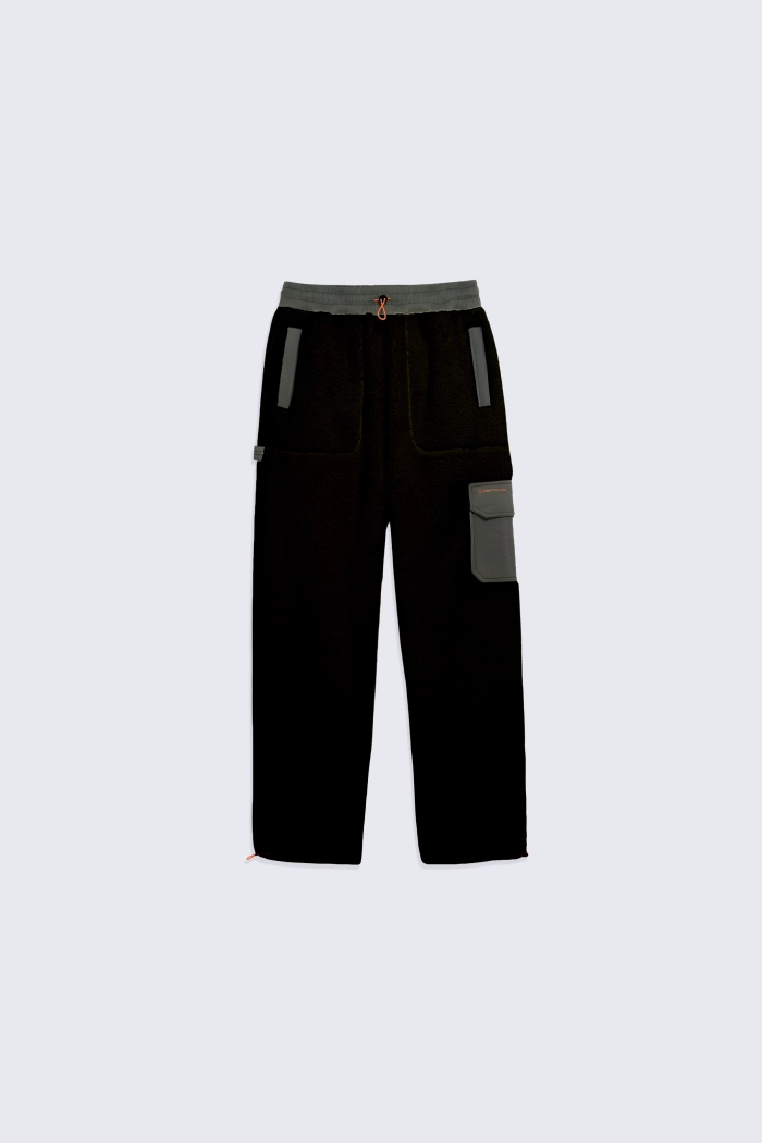 Pantalon technique en sherpa coupe droite Tetsuo black - Gertrude