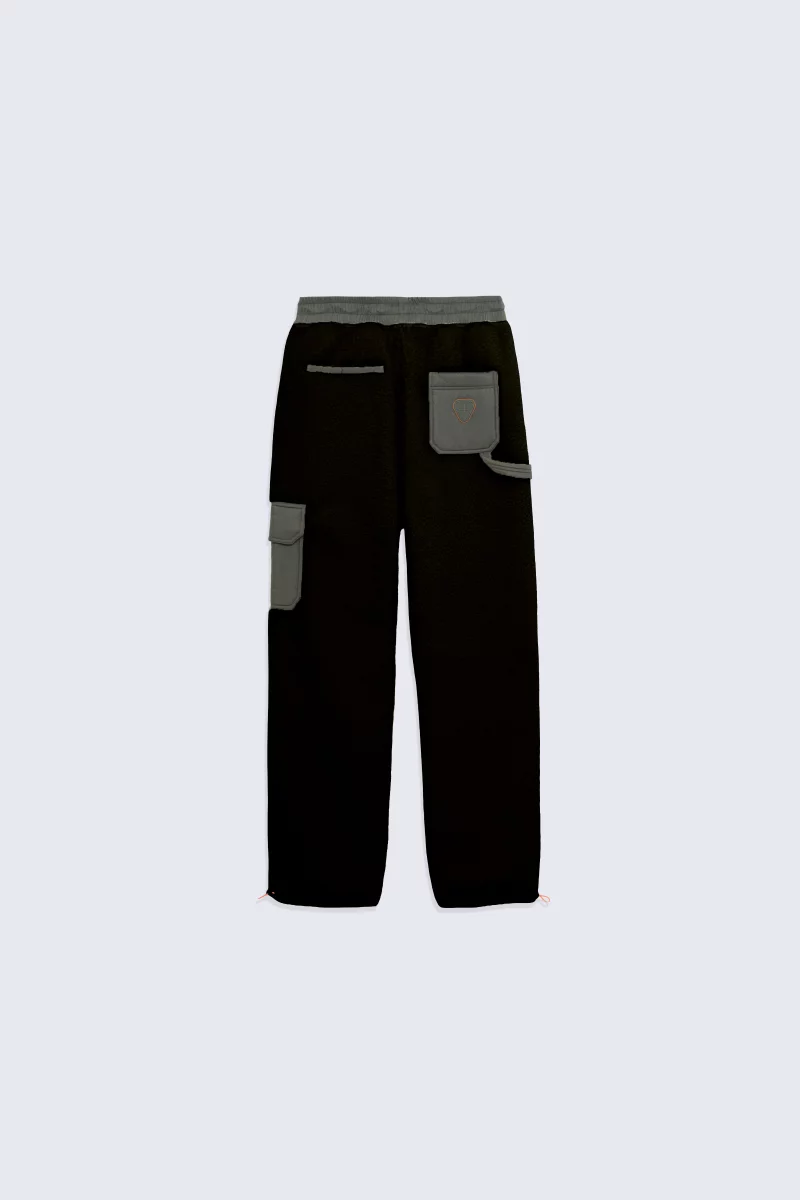 Pantalon technique en sherpa coupe droite Tetsuo black - Gertrude