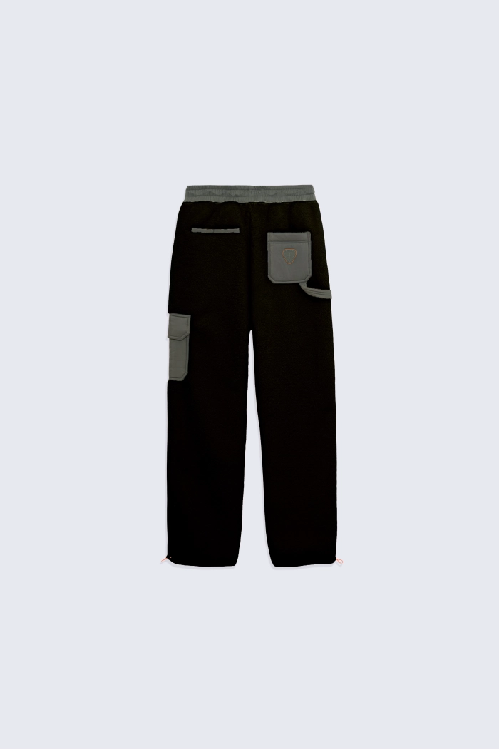 Pantalon technique en sherpa coupe droite Tetsuo black - Gertrude
