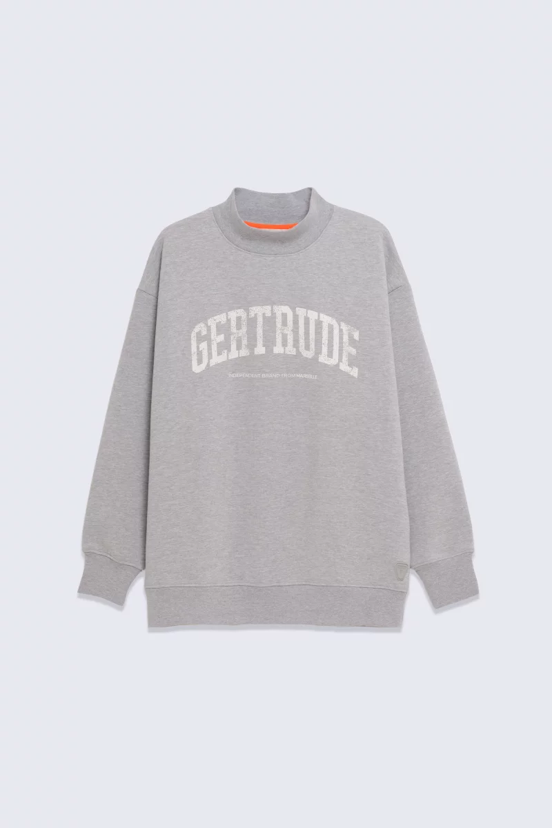 Sweat oversize ADRIANNA COLLEGE en molleton doux avec imprimé vintage collège