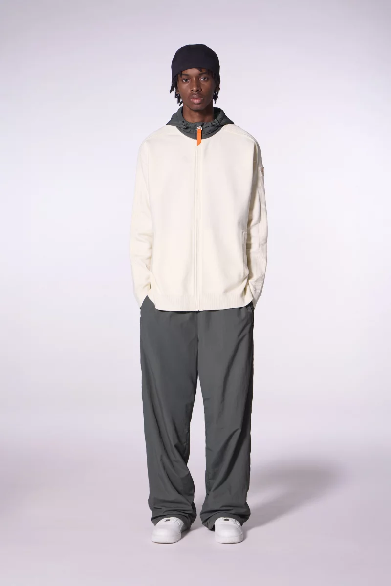 Sebastien cream two-tone men's hoodie - Gertrude