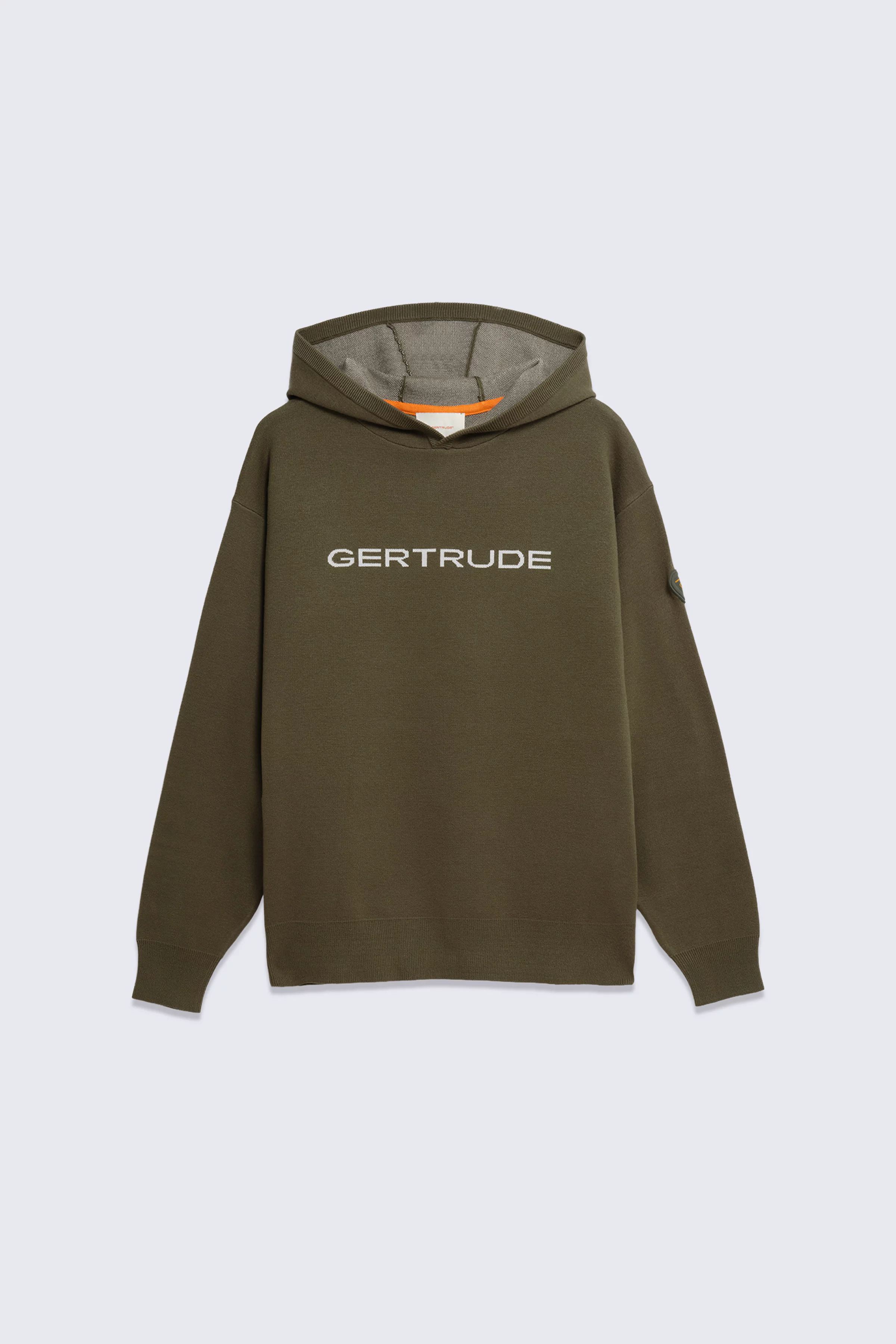 Pull à capuche bicolore en maille jacquard Philippo khaki homme - - Gertrude