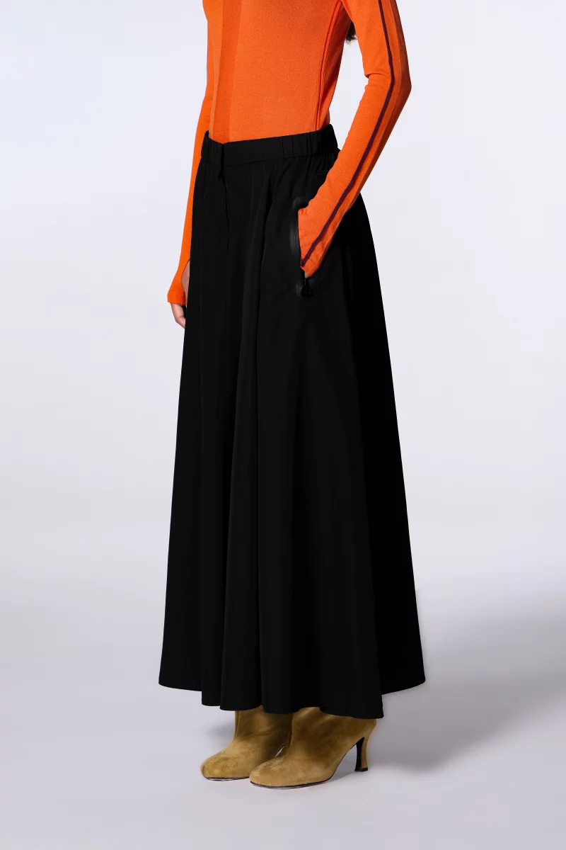 Jupe longue technqiue avec poches zippées Paulette black femme - - Gertrude Jupe longue technqiue avec poches zippées Paulette black femme - - Gertrude