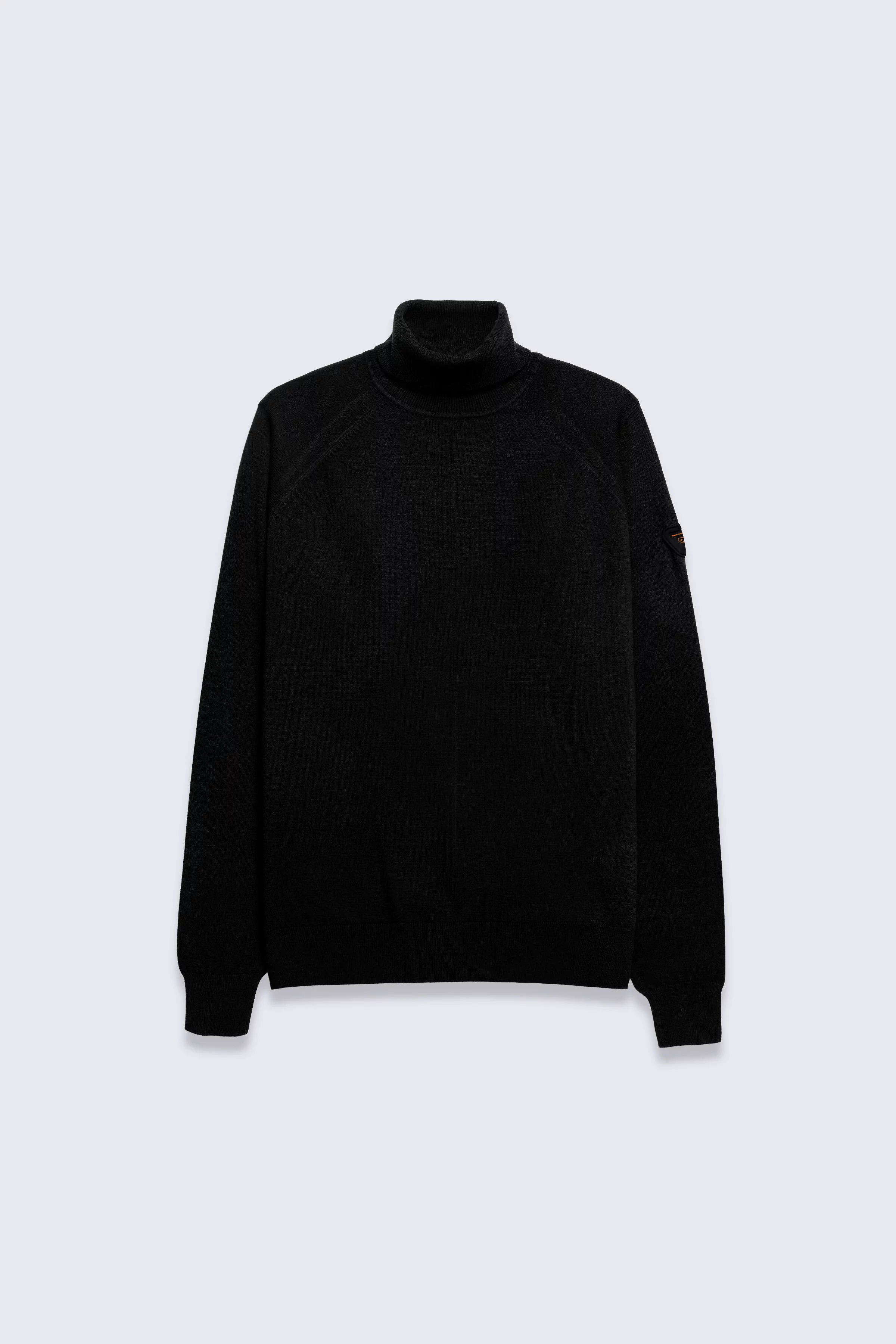 Pull col roulé en maille Olivier black homme - - Gertrude