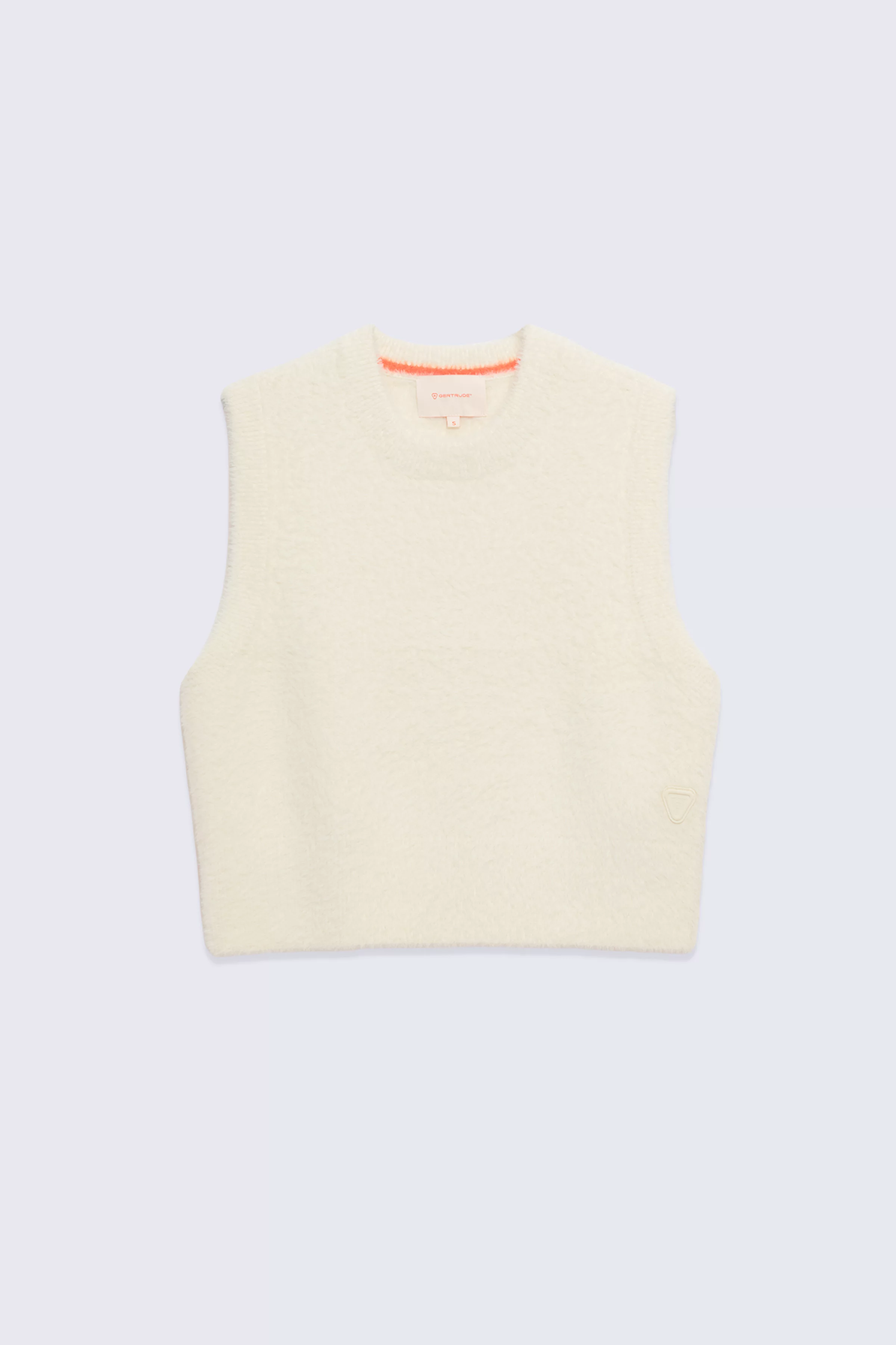 Pull ample en maille duveteuse brossée Odile crème femme - - Gertrude
