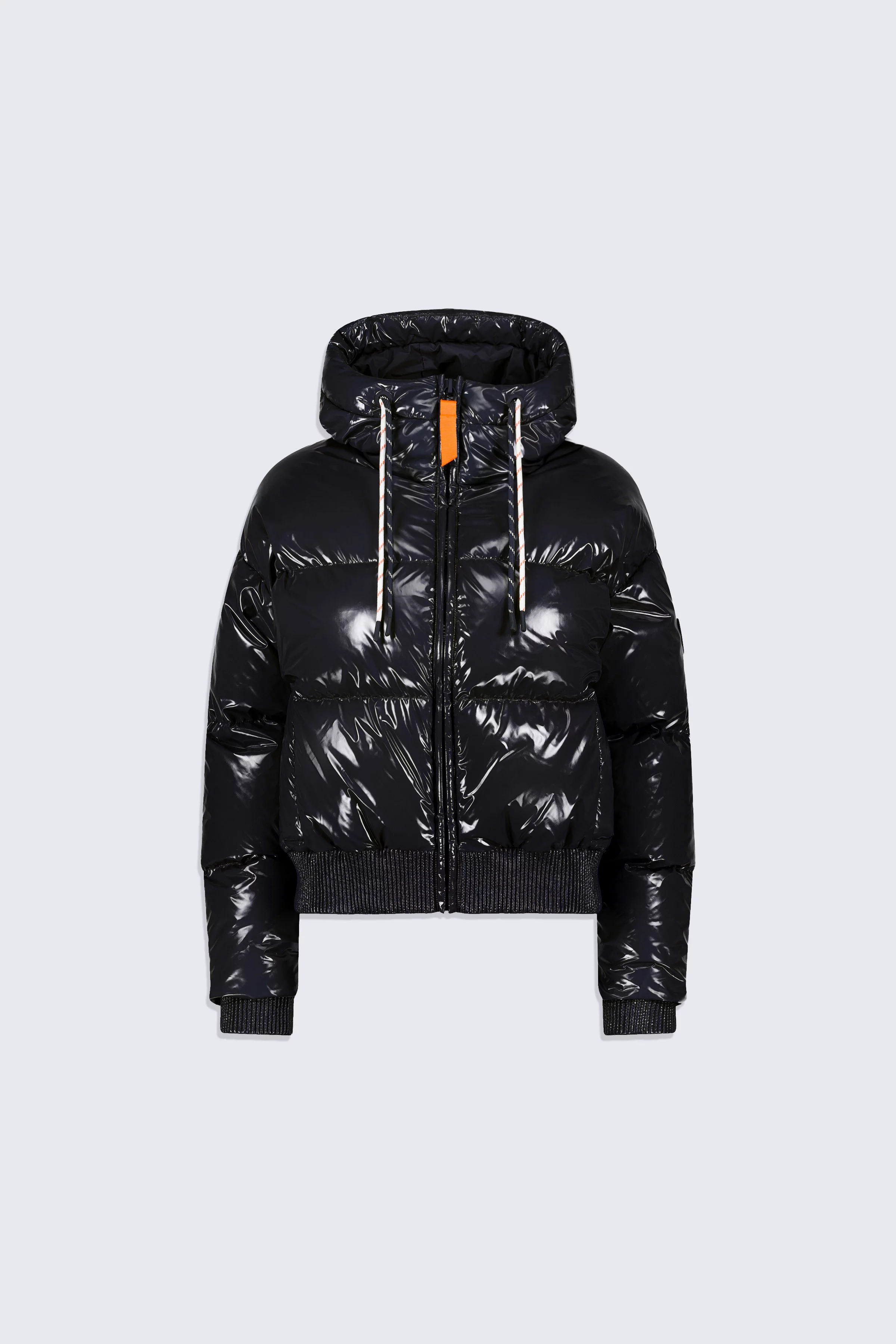 Doudoune courte brillante Nine Black black femme - - Gertrude