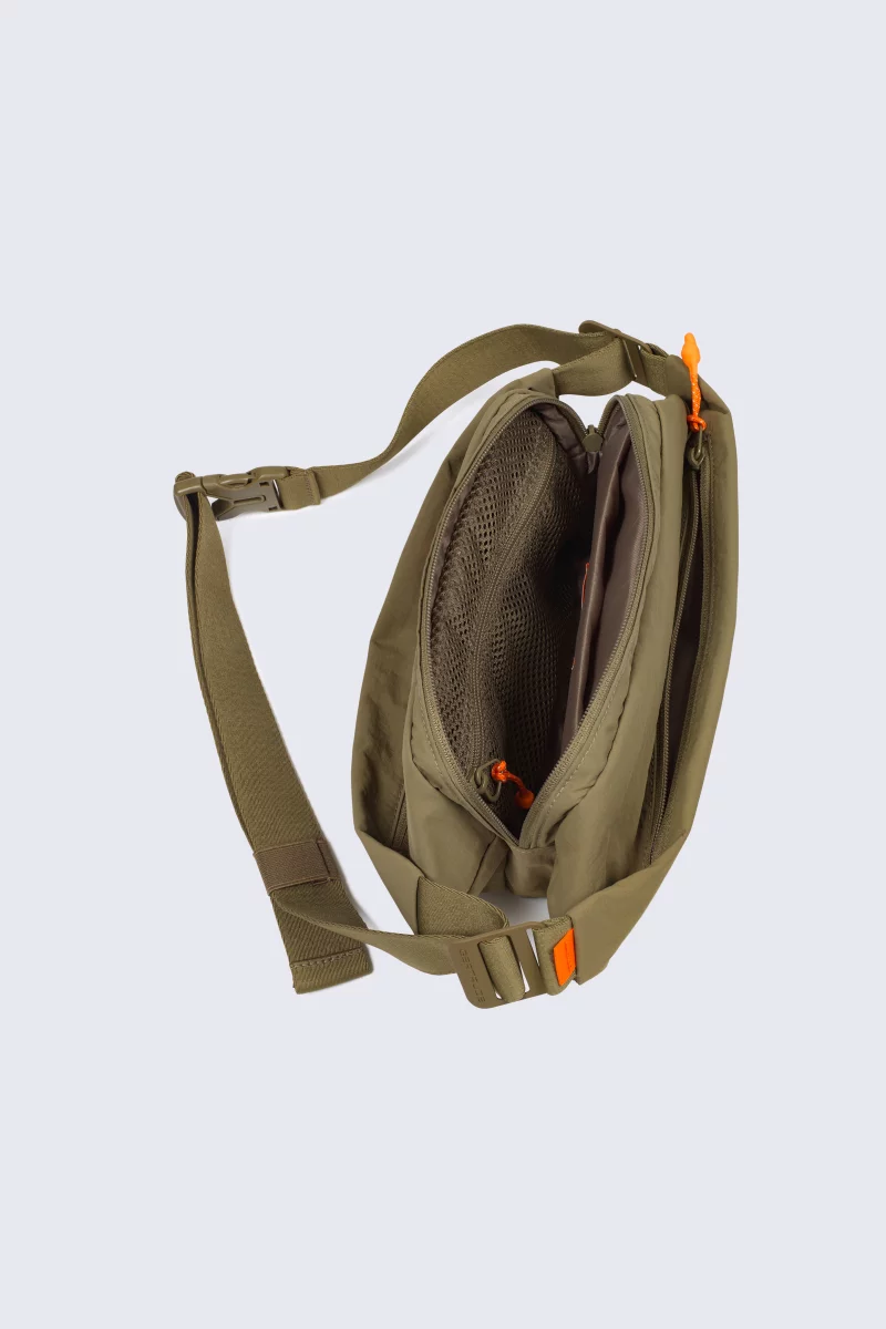 Banane zippée mixte Kelton khaki - Gertrude