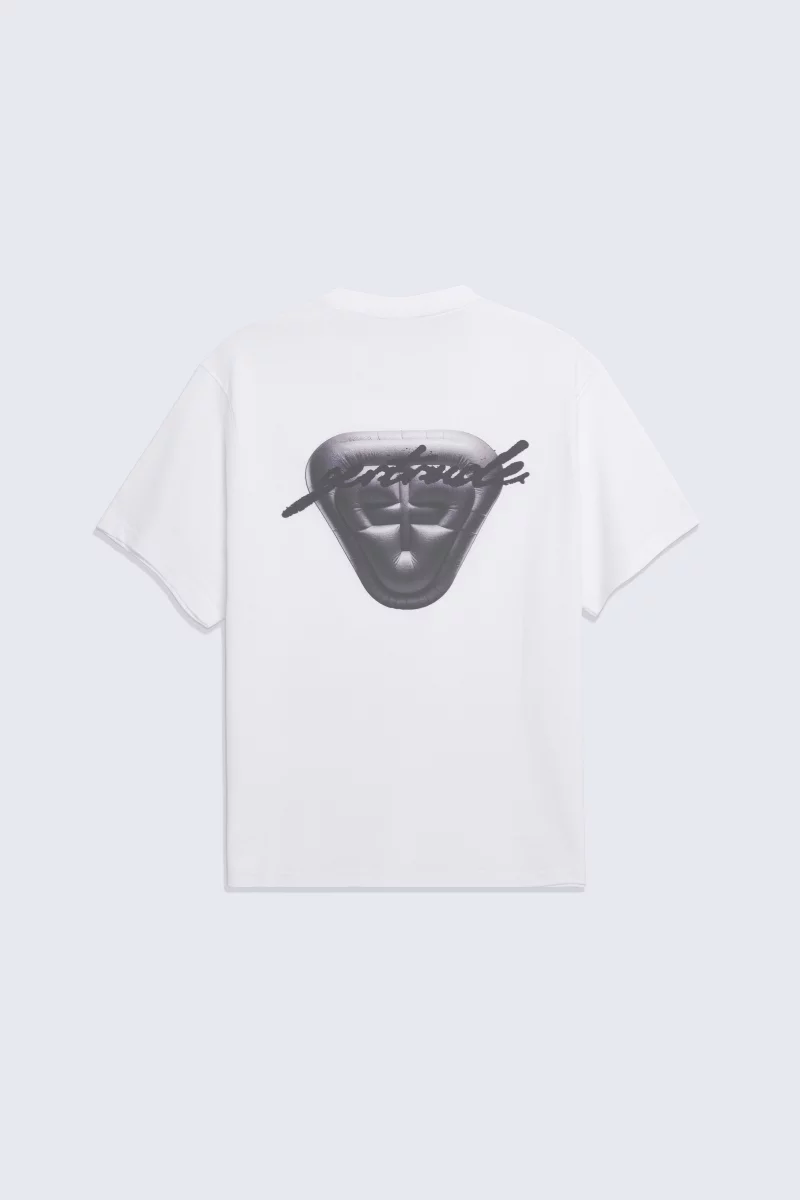 Men's white Leonce balloon cotton T-shirt with print on the back - Gertrude