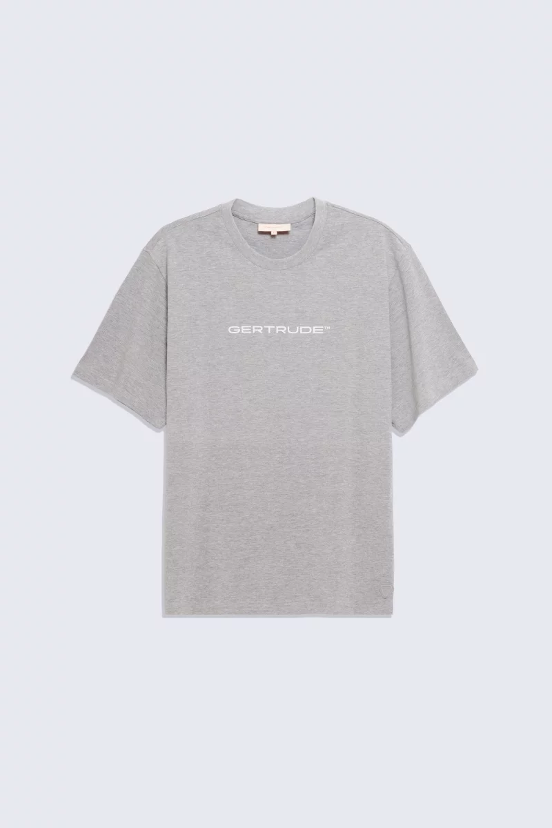 T-shirt en coton à manches courtes Leonce chiné homme - - Gertrude