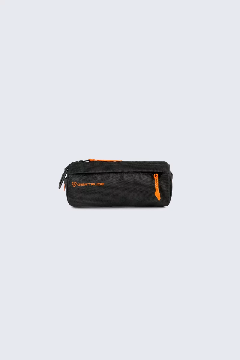 Elda black multi-pocket pencil case - Gertrude