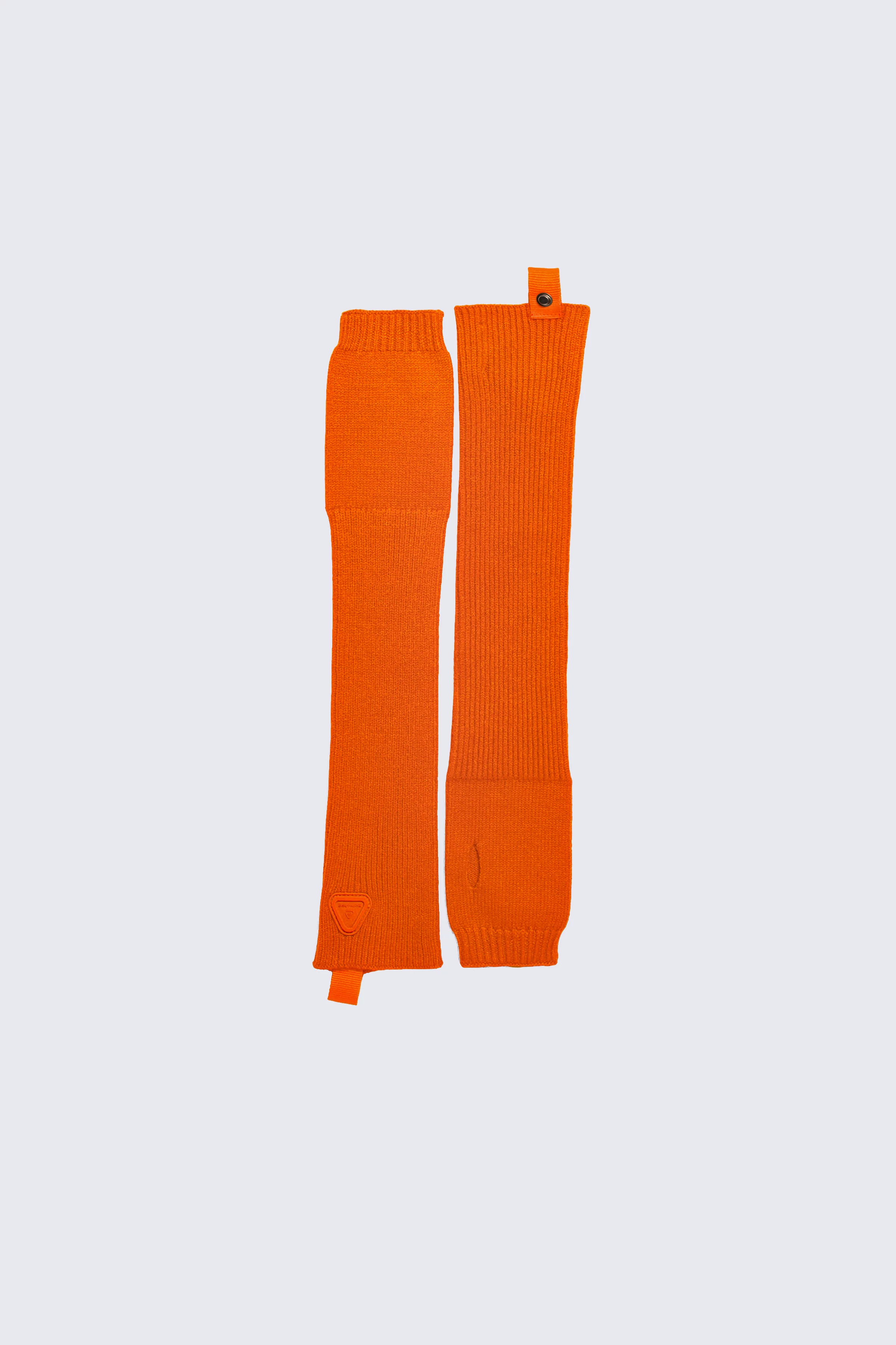 Mitaines mixte en maille Kitty orange - Gertrude