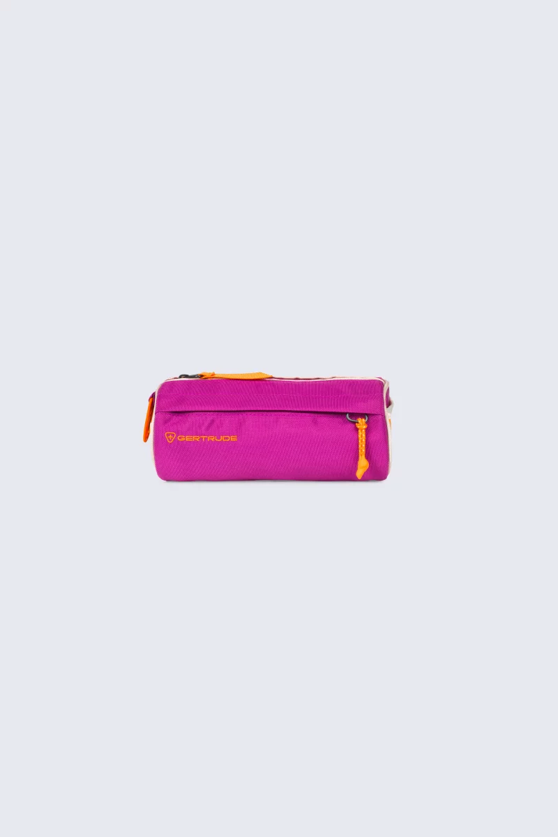 Elda fuschia multi-pocket pencil case - Gertrude