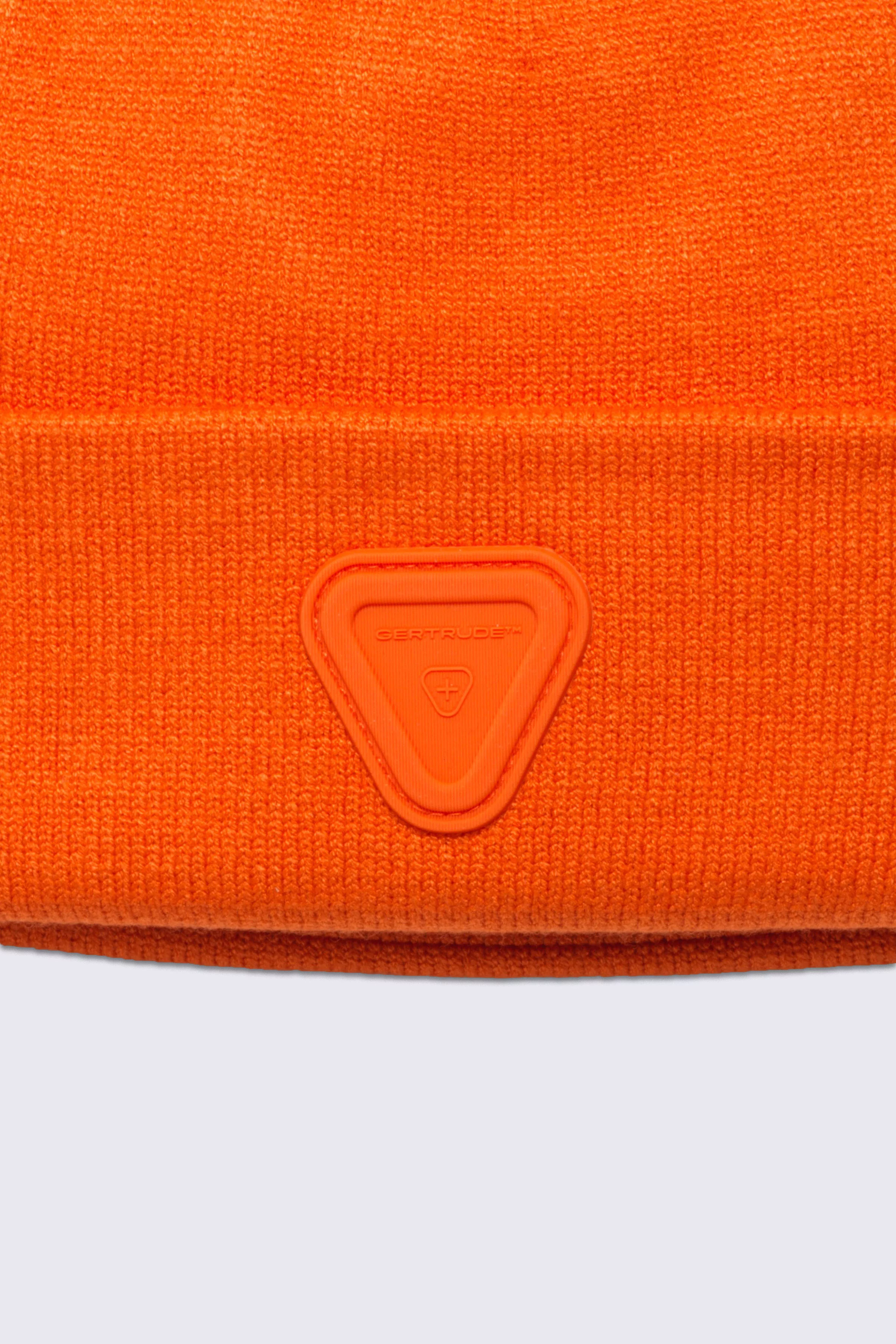Bonnet mixte en maille Jad orange - Gertrude