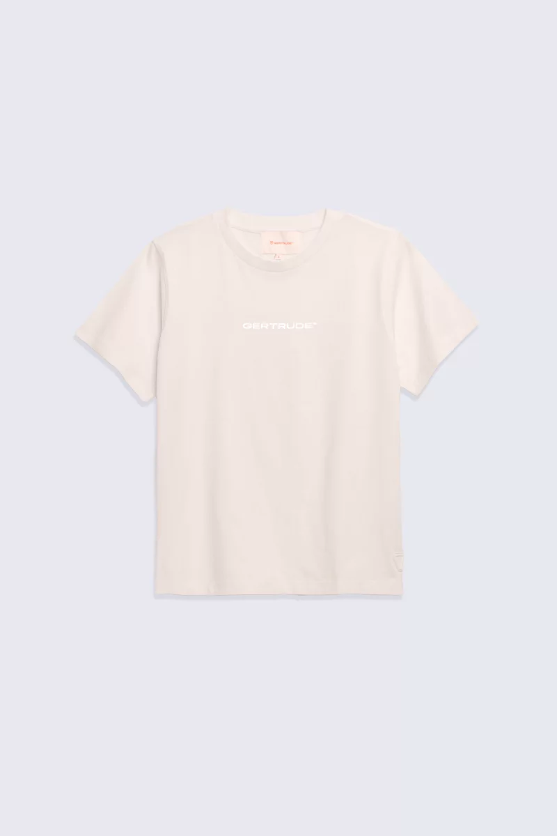 T-shirt en coton à manches courtes Leopoldine crème femme - - Gertrude