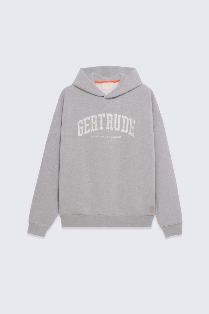 Sweat à capuche avec logo effet vintage Antoine College chgrey homme - - Gertrude