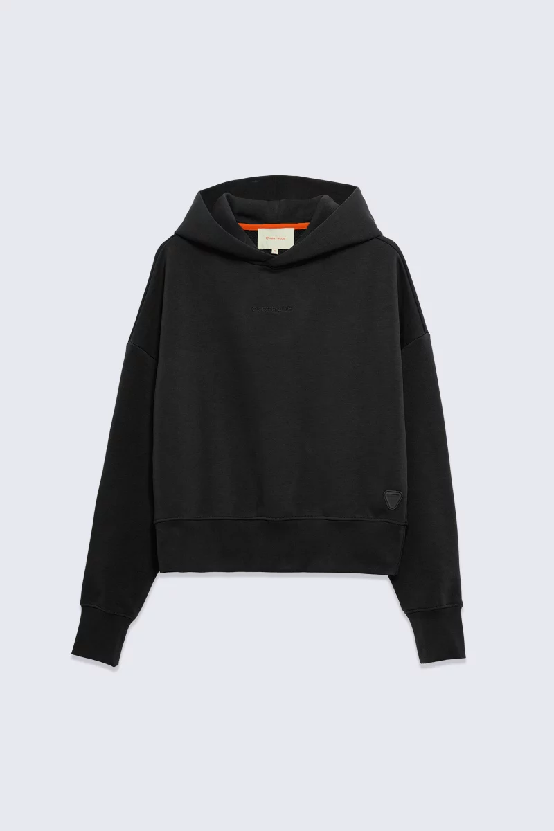 Sweat court à capuche Caterina black femme - - Gertrude