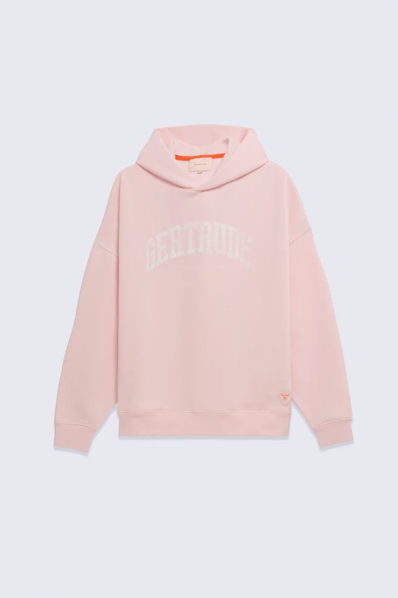 Sweat à capuche avec logo effet vintage Antoine College poudre homme - - Gertrude
