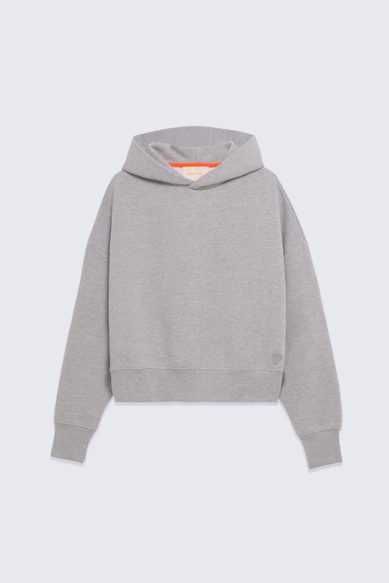 Sweat court à capuche Caterina chiné femme - - Gertrude