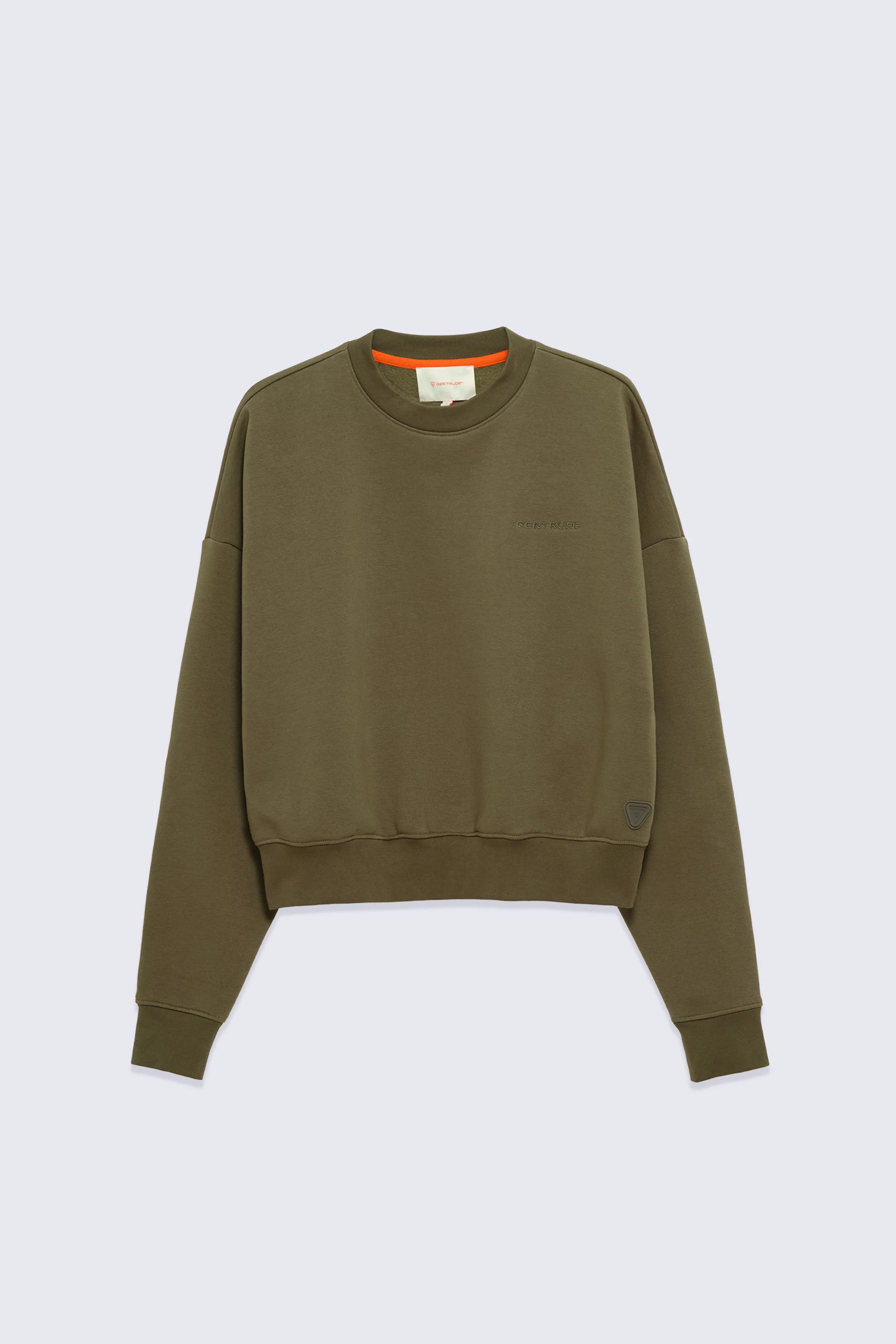 Cath khaki women's loose short sweatshirt - Gertrude