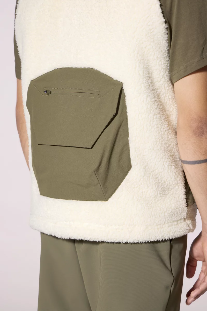 Veste en polaire sans manches Sakae crème homme - - Gertrude Veste en polaire sans manches Sakae crème homme - - Gertrude