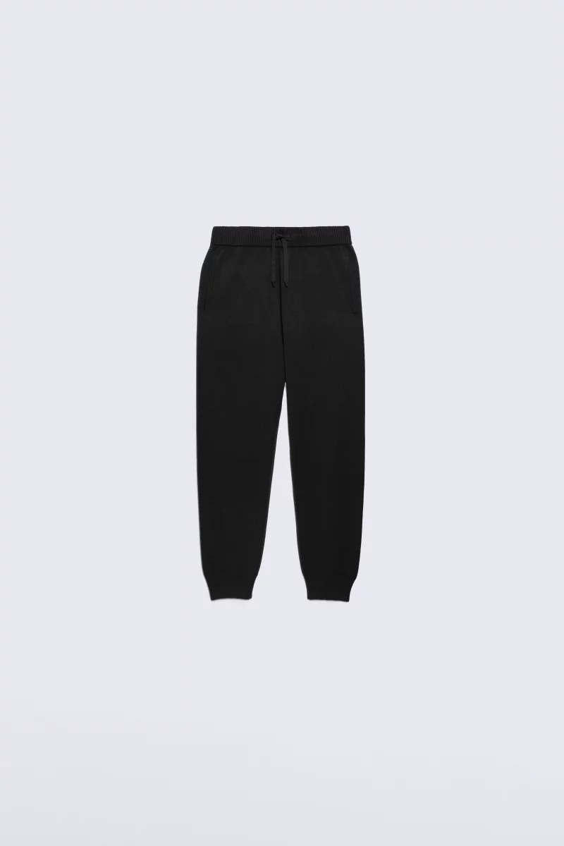 Little Maxime children's black knit jogging pants - Gertrude