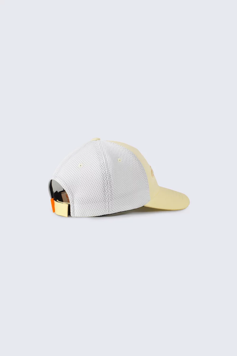 Benja unisex embroidered cap, ecru - Gertrude Benja unisex embroidered cap, ecru - Gertrude