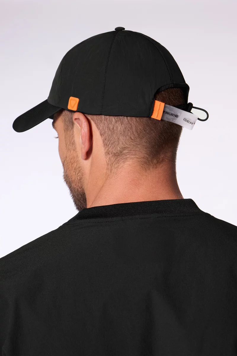 Casquette Jamie Gertrude en nylon brillant avec patch brodé