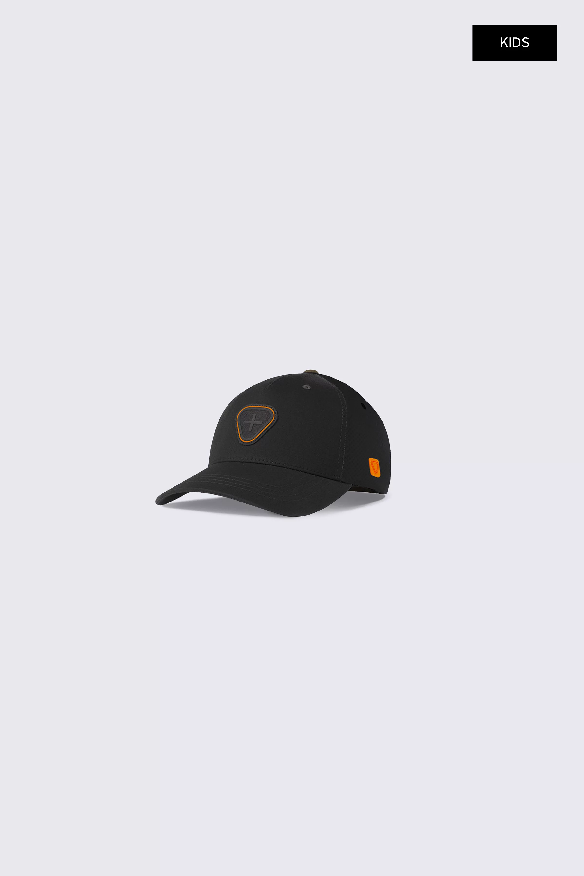 Children's cap with Little Billys patch, black - Gertrude