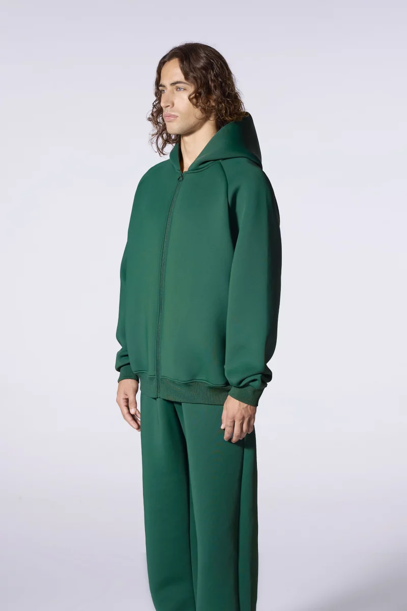 Sweat à capuche mixte en maille scuba Melvin foret - Gertrude