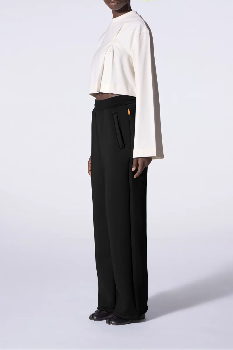 Pantalon jogging mixte en maille scuba Cardi black - - Gertrude