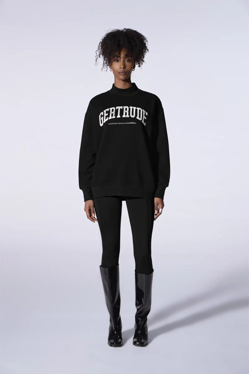 Sweat oversize ADRIANNA COLLEGE en molleton doux avec imprimé vintage collège