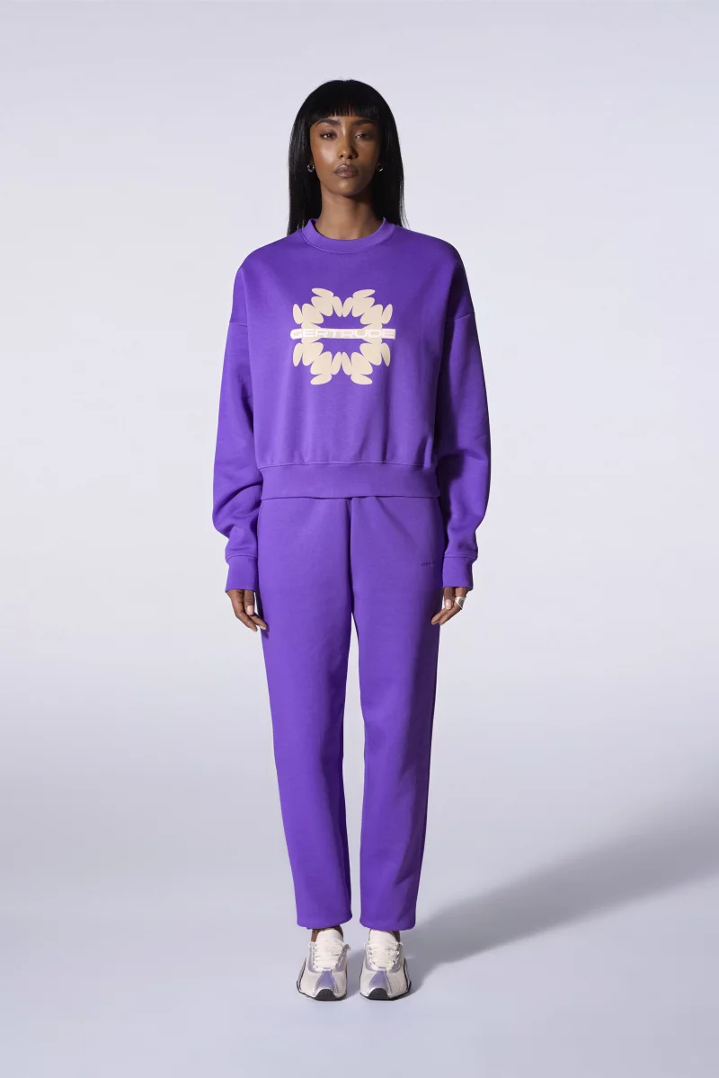 Sweat avec logo printé contrasté Cath Splash pensee femme - - Gertrude