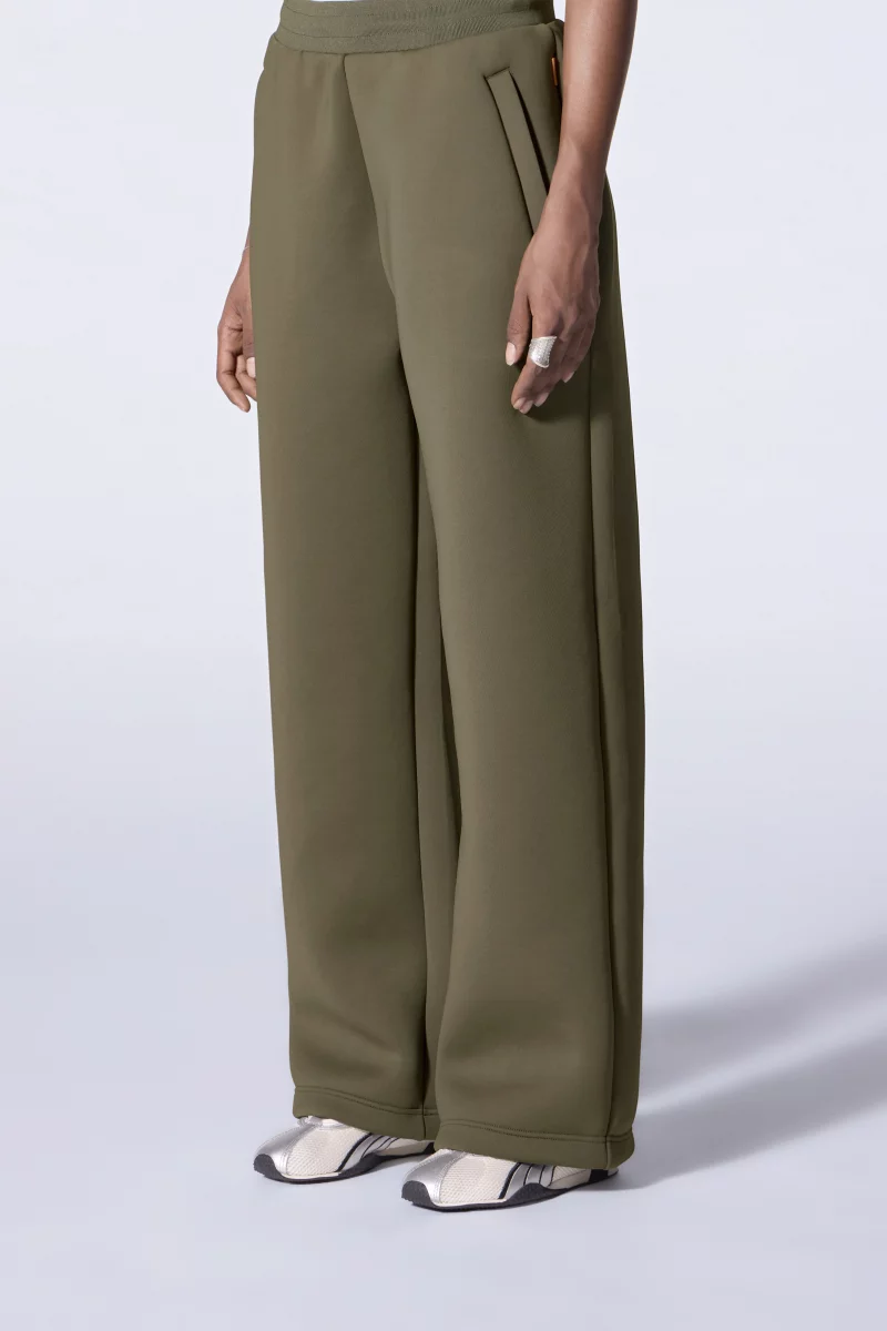 Pantalon jogging mixte en maille scuba Cardi khaki - - Gertrude Pantalon jogging mixte en maille scuba Cardi khaki - - Gertrude