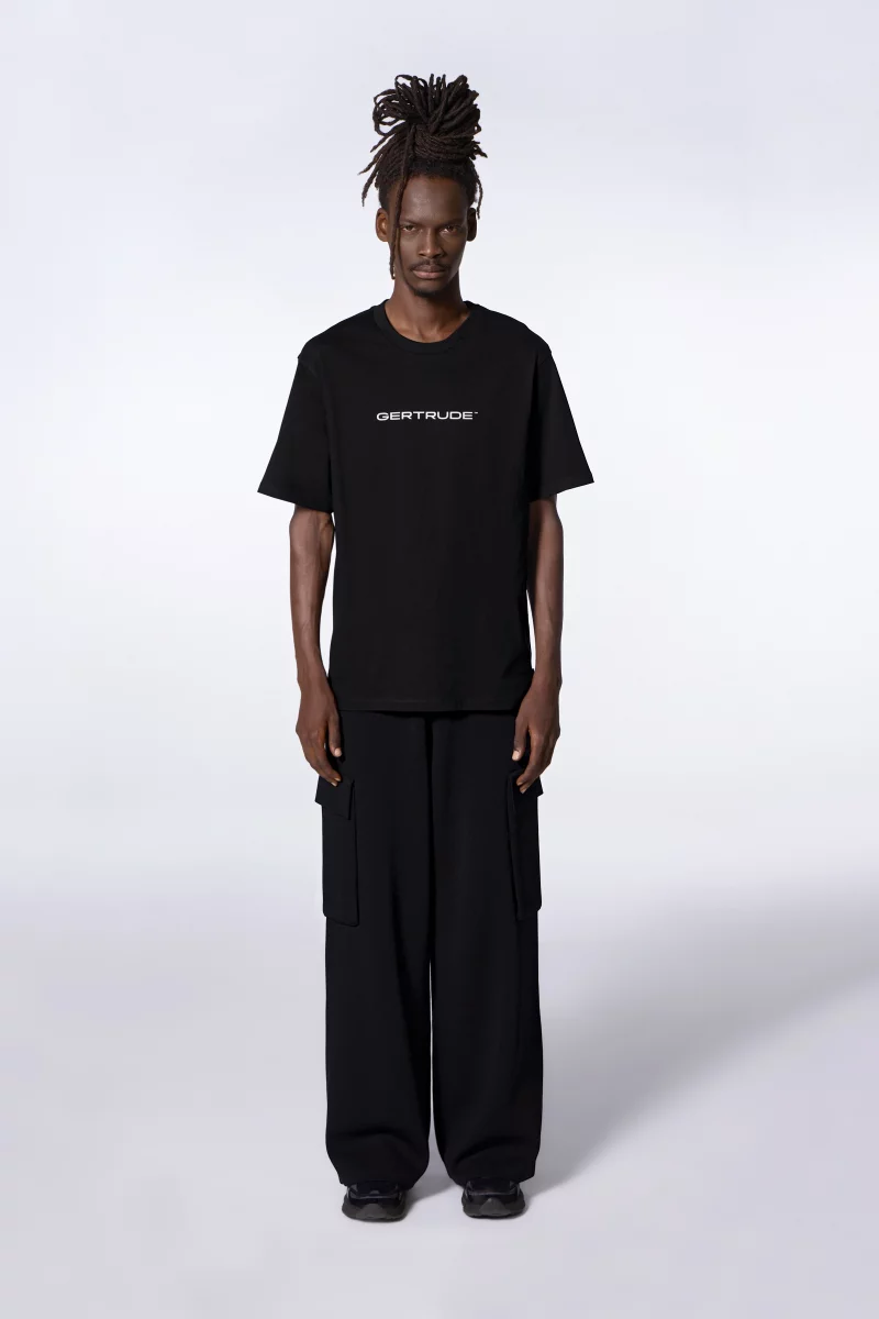 Leonce black men's short-sleeved cotton T-shirt - Gertrude