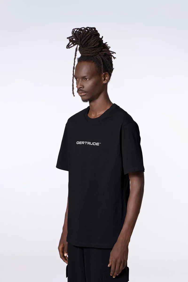 Leonce black men's short-sleeved cotton T-shirt - Gertrude