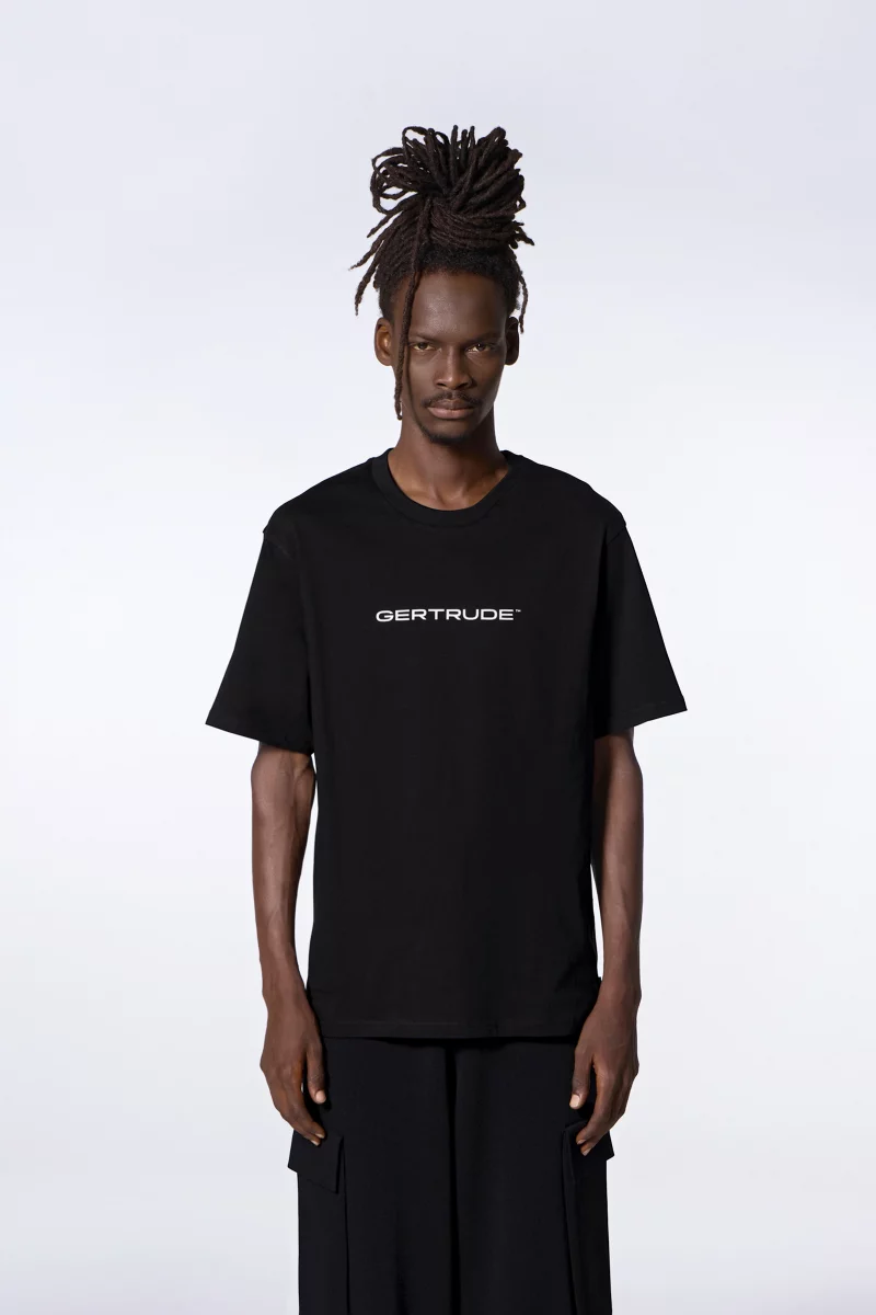 T-shirt en coton à manches courtes Leonce black homme - - Gertrude