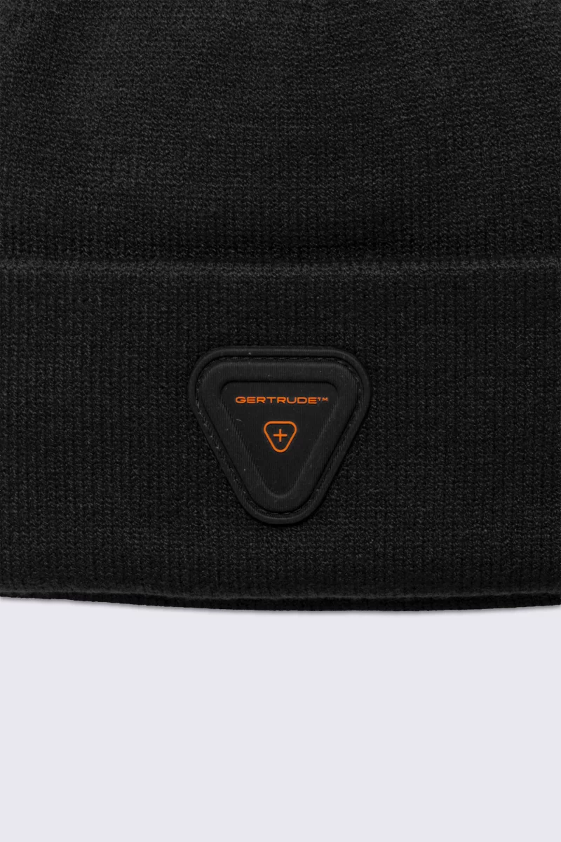 Jad black unisex knit beanie - Gertrude Jad black unisex knit beanie - Gertrude