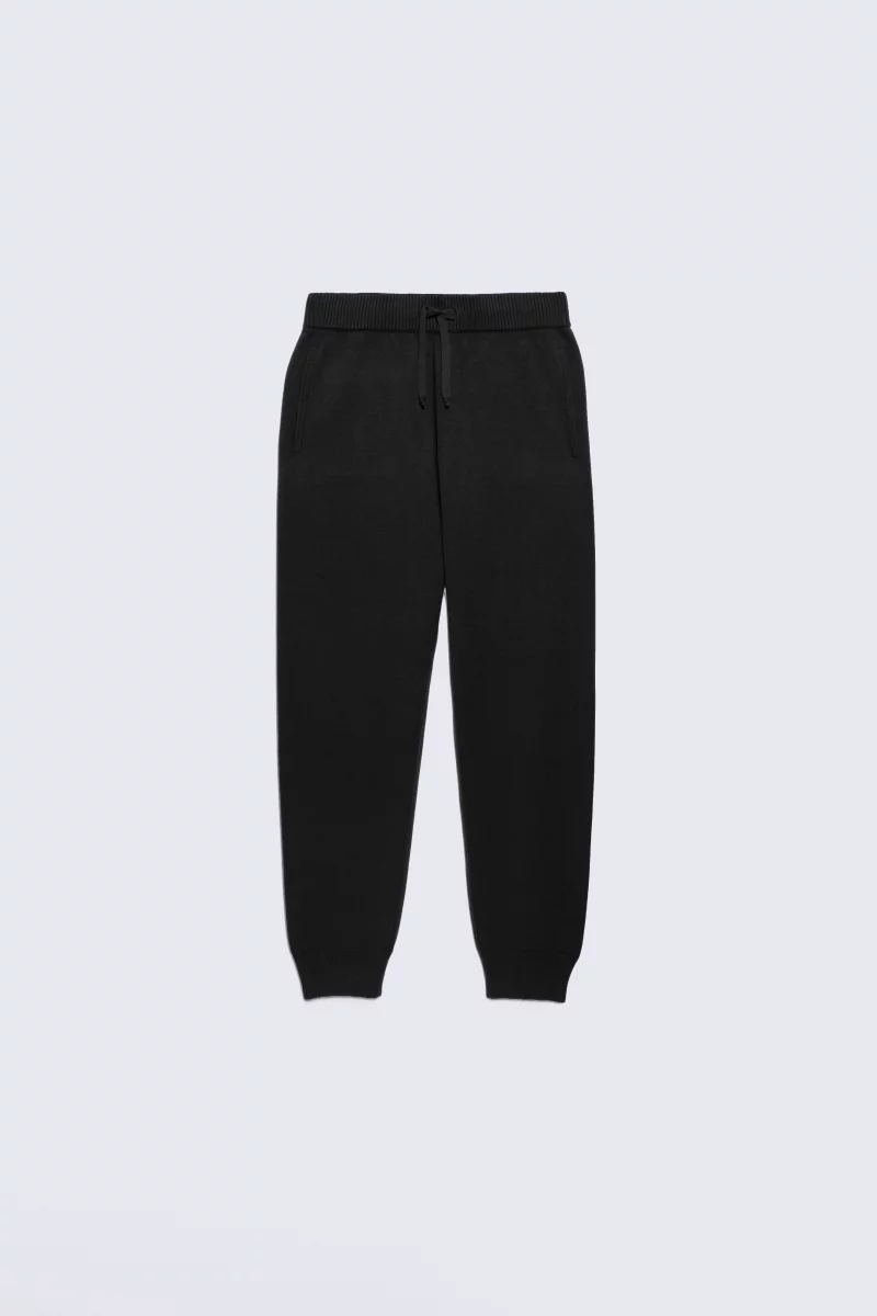 Pantalon jogging mixte en maille Maxime black - Gertrude