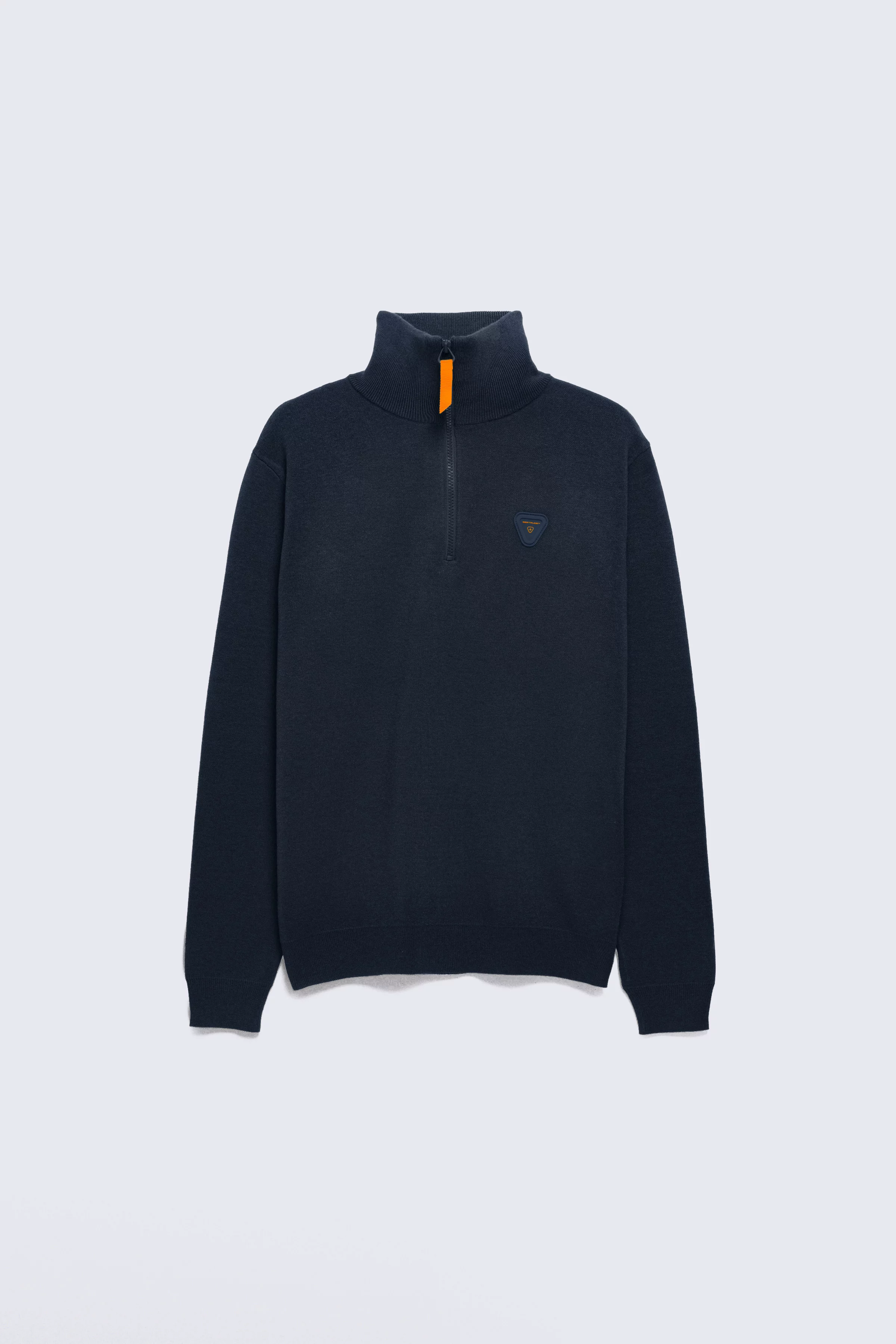 Lewis Patch Night Unisex Trucker Zip Neck Sweater - Gertrude