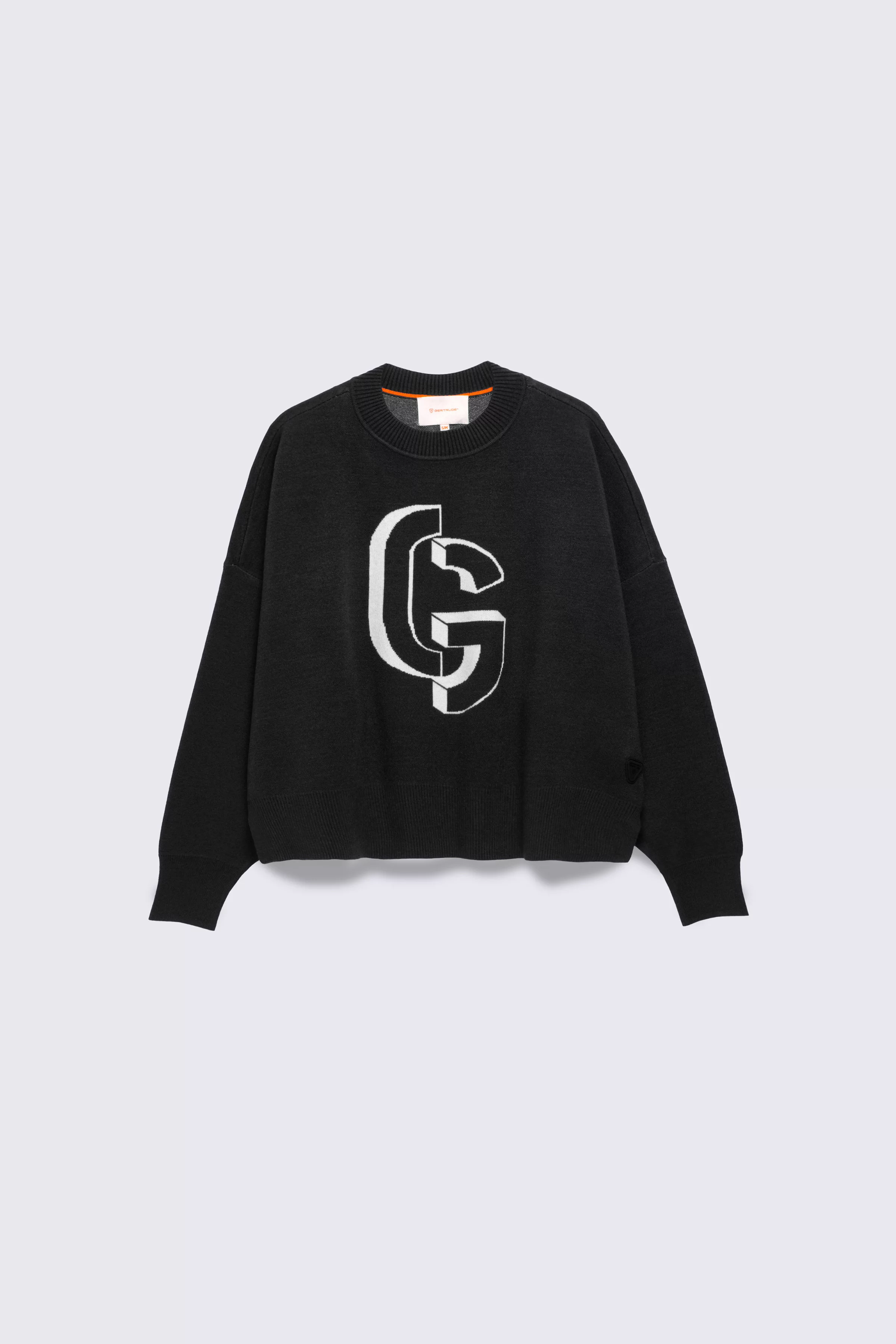 Little Natalia children's black jacquard knit sweater - Gertrude